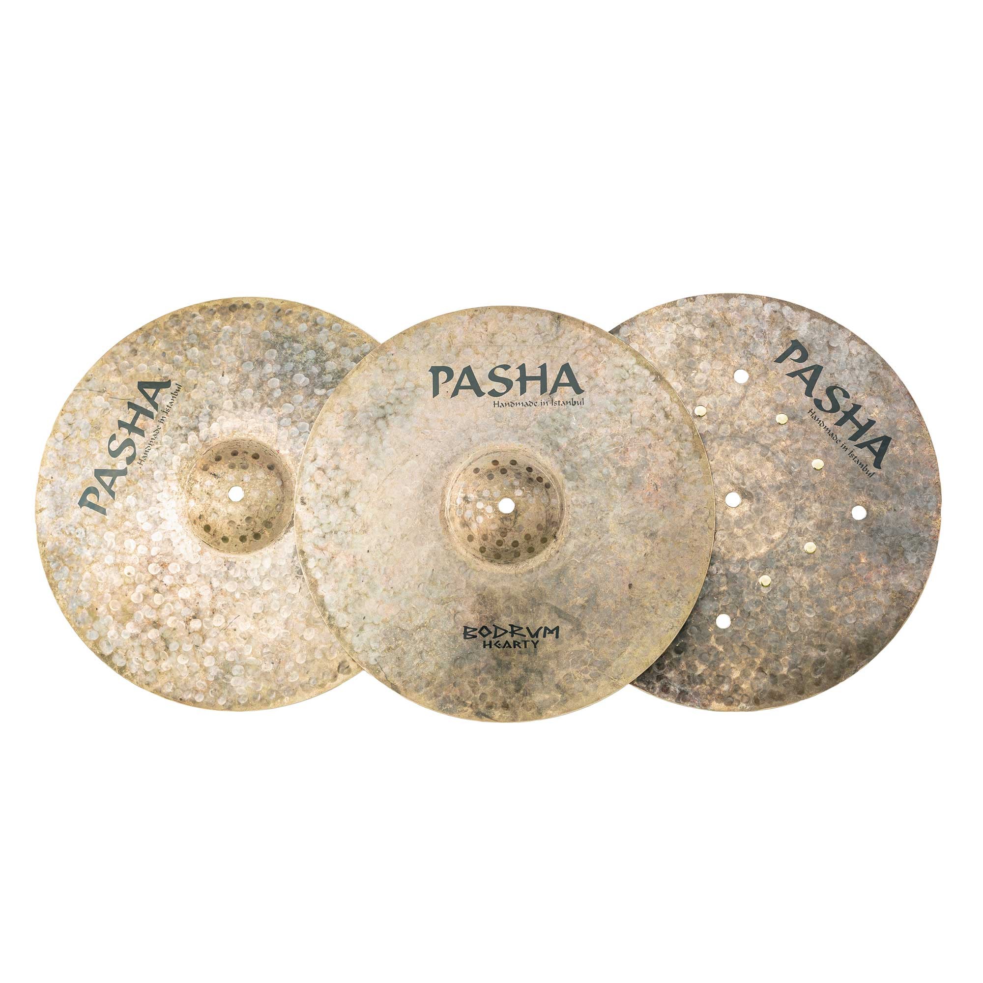 PASHA Pasha Bodrum Hearty Hi-hat 14'', un Top e due Bottom, con rivetti BDH-HFZ14
