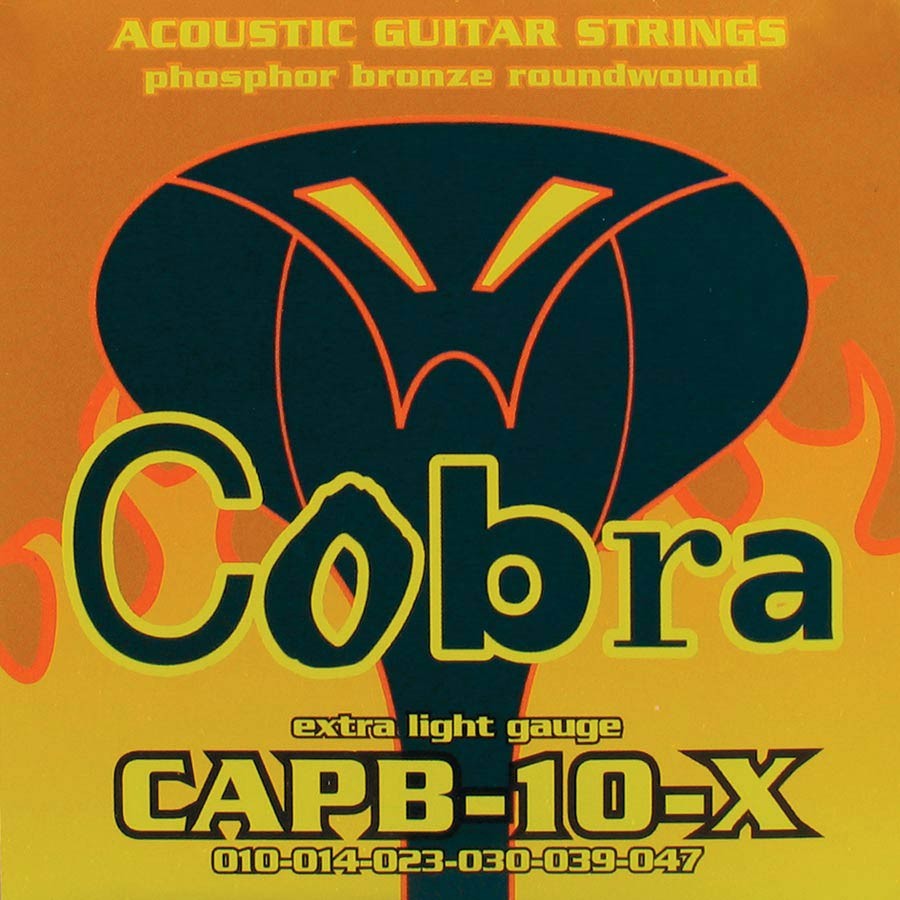 COBRA Muta di corde per chitarra acustica, 010-047