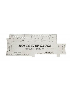 HOSCO JAPAN Strumento di misura per altezza corde, profondità slot capotasto, altezza tasti