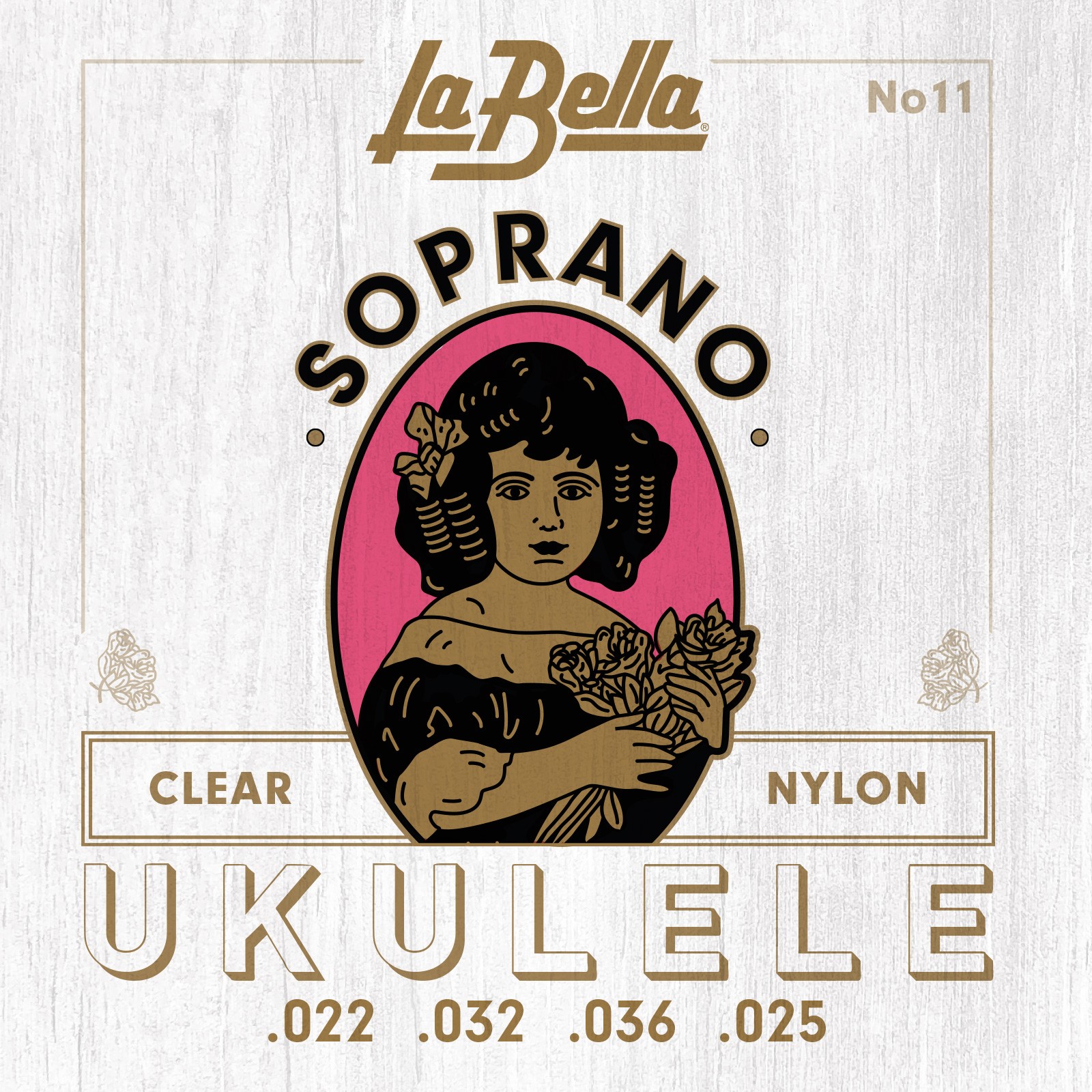 LA BELLA La Bella 11 | Muta di corde per ukulele soprano, 022-025 11