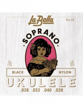 LA BELLA La Bella 15 | Muta di corde per ukulele soprano, 028-028 15