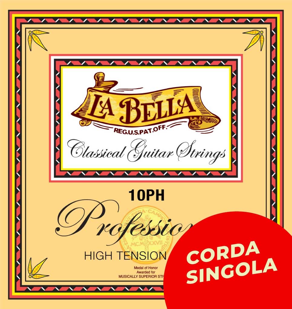 LA BELLA Corda singola La Bella per chitarra classica, modello 10PH Professional 15PH Scalatura: 034w