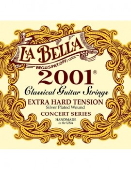 LA BELLA La Bella 2001 | Muta di corde per chitarra classica 2001EX-HARD Tensione: Extra alta