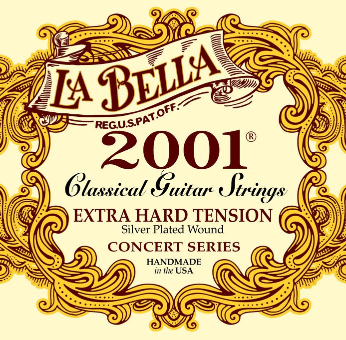 LA BELLA La Bella 2001 | Muta di corde per chitarra classica 2001EX-HARD Tensione: Extra alta