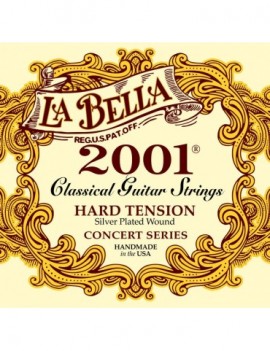 LA BELLA La Bella 2001 | Muta di corde per chitarra classica 2001HARD Tensione: Alta