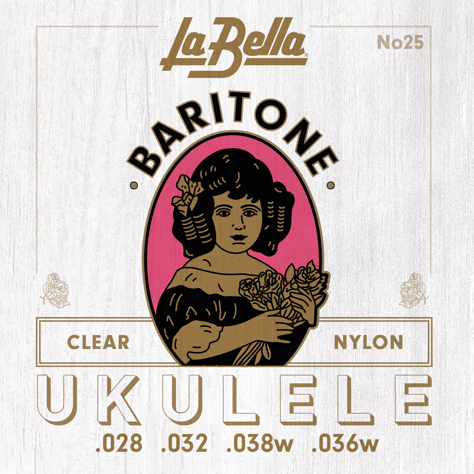 LA BELLA La Bella 25 | Muta di corde per ukulele Baritono, 028-036 25