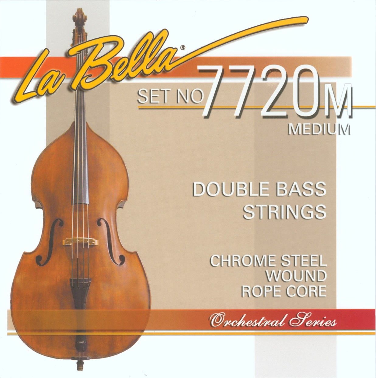 LA BELLA La Bella Double Bass Nickel Flat | Muta di corde per contrabbasso 7720M Tensione: Media