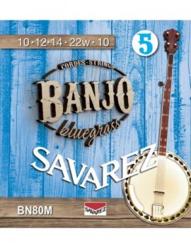 SAVAREZ Muta di corde per banjo 5 corde, bluegrass, tensione media