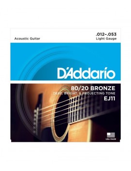 Daddario  EJ11 Extra Light .012-.053 Bronze Round Wound
