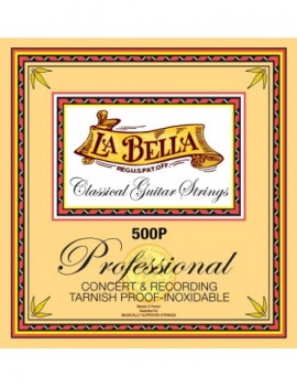 LA BELLA La Bella Professional 500P | Muta di corde per chitarra classica, tensione medio alta 500P