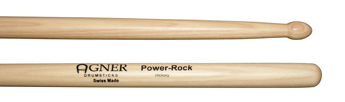 AGNER Bacchette per batteria Power Rock Hickory