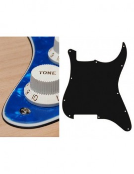 BOSTON Battipenna per chitarra elettrica ST, no holes (only screw holes), 3 strati, pearl blue