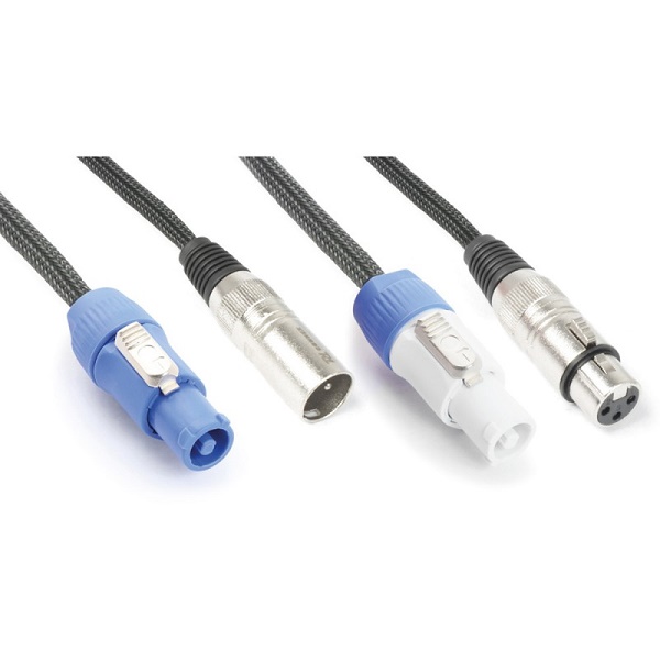 AG6711 - Audio Combi Cable Powercon B - XLR F / Powercon A - XLR M 3.0m