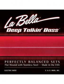 LA BELLA La Bella Deep Talkin' Bass | Muta di corde per basso Danelectro® Longhorn 760-FD Materiale bassi: Stainless