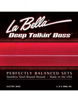 LA BELLA La Bella Deep Talkin' Bass | Muta di corde per basso Danelectro® Longhorn 760-SD Materiale bassi: Stainless