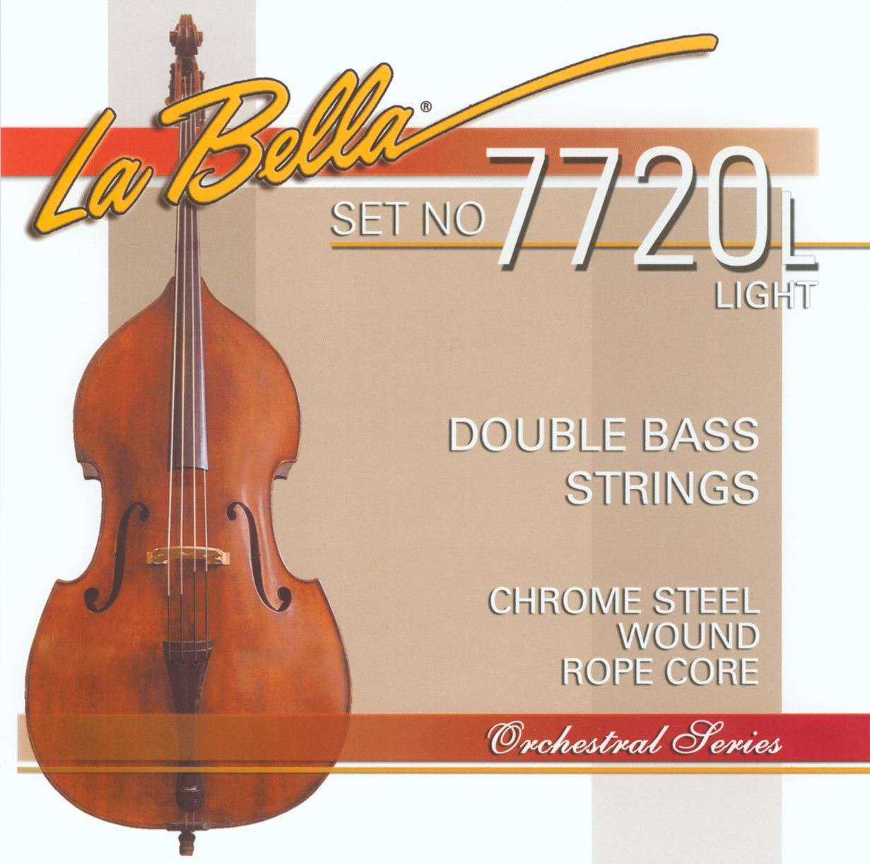 LA BELLA La Bella Double Bass Nickel Flat | Muta di corde per contrabbasso 7720L Tensione: Bassa