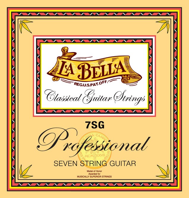 LA BELLA La Bella 7SG | Muta di corde per chitarra classica 7 corde 7SG