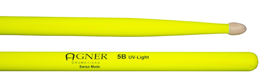 AGNER Bacchette per batteria 5B UV Gialla