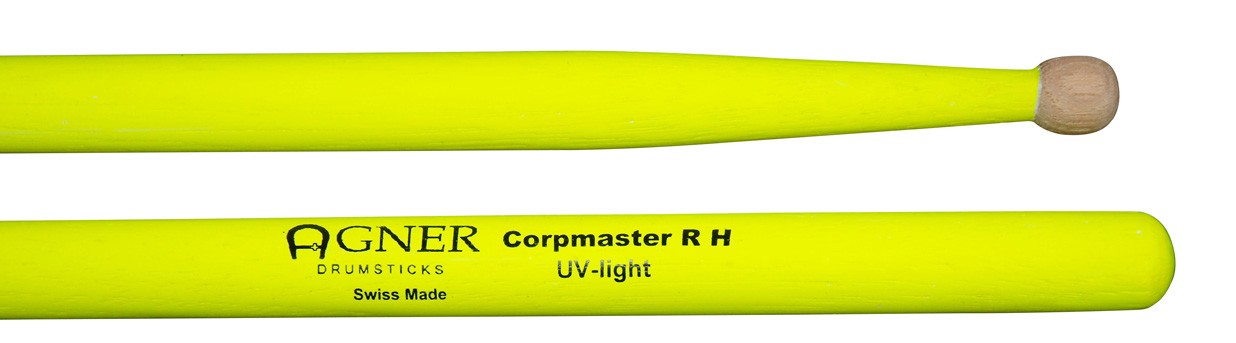 AGNER Bacchette da marcia Corpmaster RH UV-light yellow