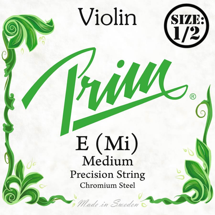PRIM 1st E - Corda singola per violino 1/2, acciaio cromato