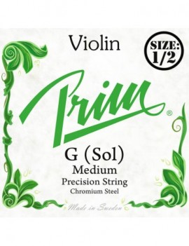 PRIM 4th G - Corda singola per violino 1/2, acciaio cromato