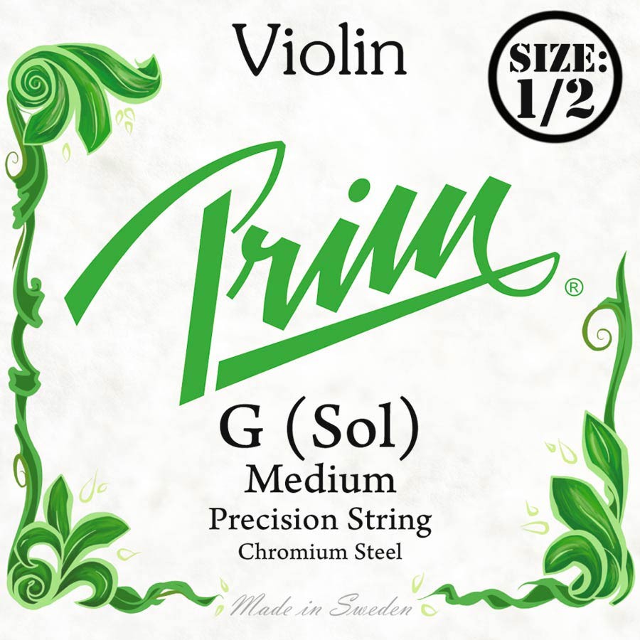 PRIM 4th G - Corda singola per violino 1/2, acciaio cromato