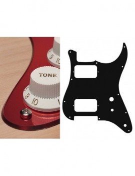 BOSTON Battipenna per chitarra elettrica ST, HH, 2 pot holes, toggle switch, 2 strati, mirror red