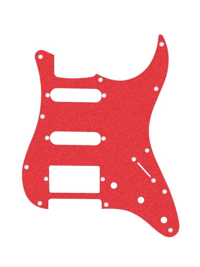 BOSTON Battipenna per chitarra elettrica ST, 3 strati, SSH, sparkling red