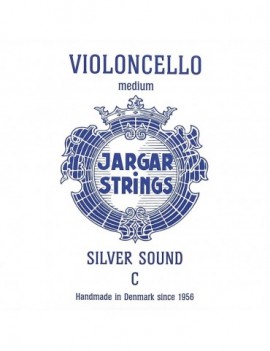 JARGAR 4th C - Corda singola per violoncello, tensione media, argento