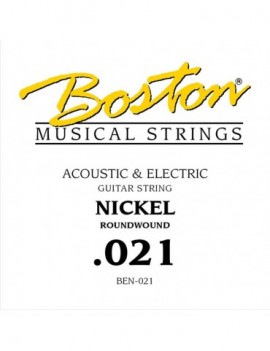 BOSTON .021 Corda singola per chitarra elettrica / acustica