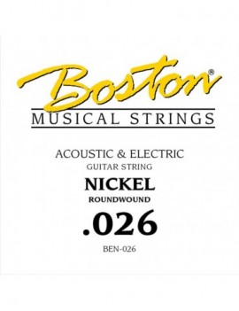 BOSTON .026 Corda singola per chitarra elettrica / acustica