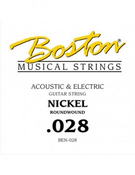 BOSTON .028 Corda singola per chitarra elettrica / acustica