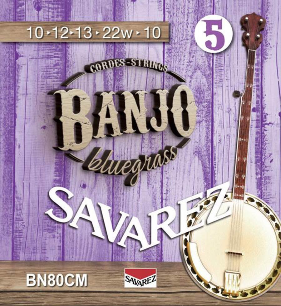 SAVAREZ Muta di corde per banjo 5 corde, bluegrass, tensione custom medium