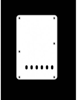 BOSTON Piastra posteriore (back plate), 11,2mm, 1 strato, chitarra elettrica ST, 86x138mm, white