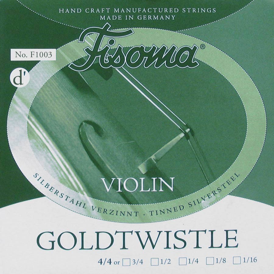 FISOMA 3rd D - Corda singola per violino 4/4, acciaio e alluminio