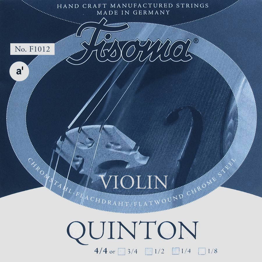FISOMA 2nd A - Corda singola per violino 4/4, acciaio e acciaio cromato