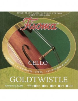 FISOMA Muta di corde per violoncello 4/4, acciaio e alluminio