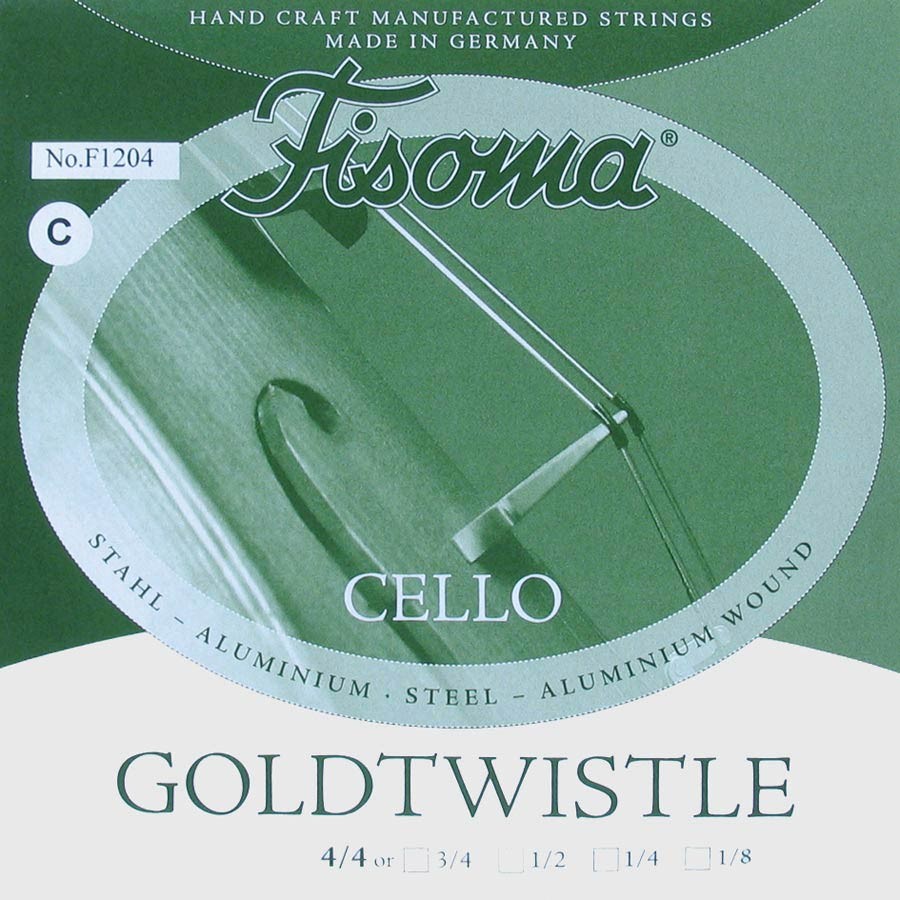 FISOMA 4th C - Corda singola per violoncello 4/4, acciaio, con pallino