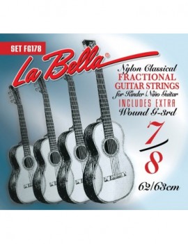 LA BELLA La Bella Fractional | Muta di corde per chitarra classica per bambino FG178 Strumento: Chitarra classica 7/8