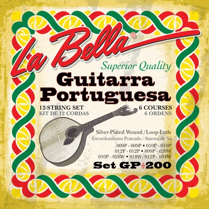 LA BELLA La Bella GP200 | Muta di corde per guitarra portuguesa GP200