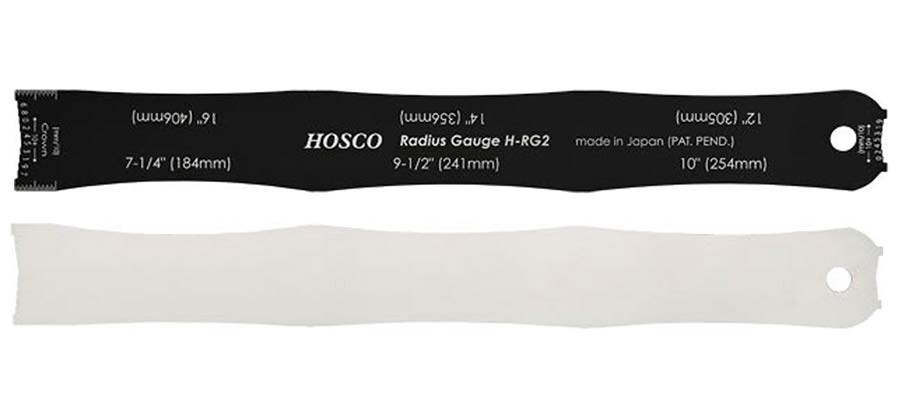HOSCO JAPAN Attrezzo di misura raggio di curvatura del manico (radius) e altezza corde