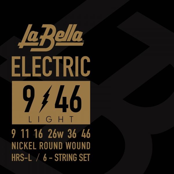 LA BELLA La Bella HRS | Muta di corde per chitarra elettrica HRS-L Scalatura: 009-011-016-026W-036-046