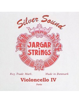 JARGAR 4th C - Corda singola per violoncello, tensione alta, argento