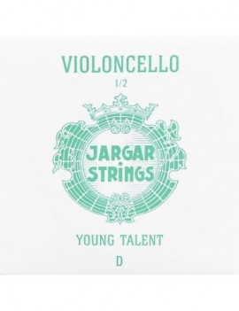 JARGAR 2nd D - Corda singola per violoncello 1/2, tensione media, flexi-metal