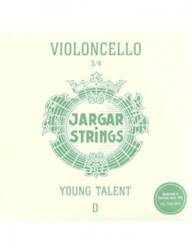 JARGAR 2nd D - Corda singola per violoncello 3/4, tensione media, flexi-metal