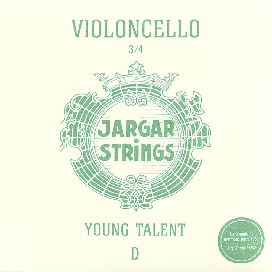 JARGAR 2nd D - Corda singola per violoncello 3/4, tensione media, flexi-metal