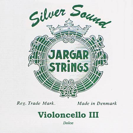 JARGAR 3rd G - Corda singola per violoncello, tensione bassa, argento
