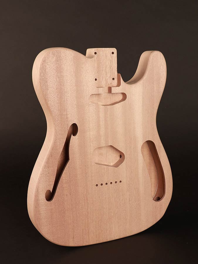 BOSTON Corpo per chitarra elettrica TLHT, hollow thinline, vintage, mogano in due pezzi