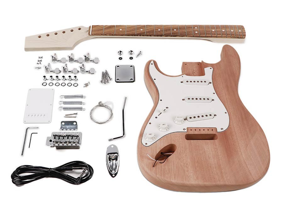 BOSTON Kit di assemblaggio fai da te chitarra elettrica ST mancina