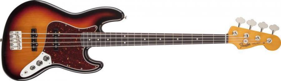 60s Jazz Bass® Lacquer, Rosewood Fingerboard, 3-Color Sunburst